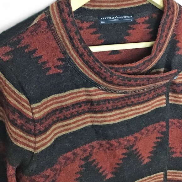 Peruvian Connection Left Bank Knit Sweater Jacket - Picture 2 of 11